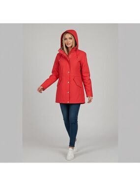 Women's Softshell Jacket Dennis Basso Coral Size XS Oversized New NWT